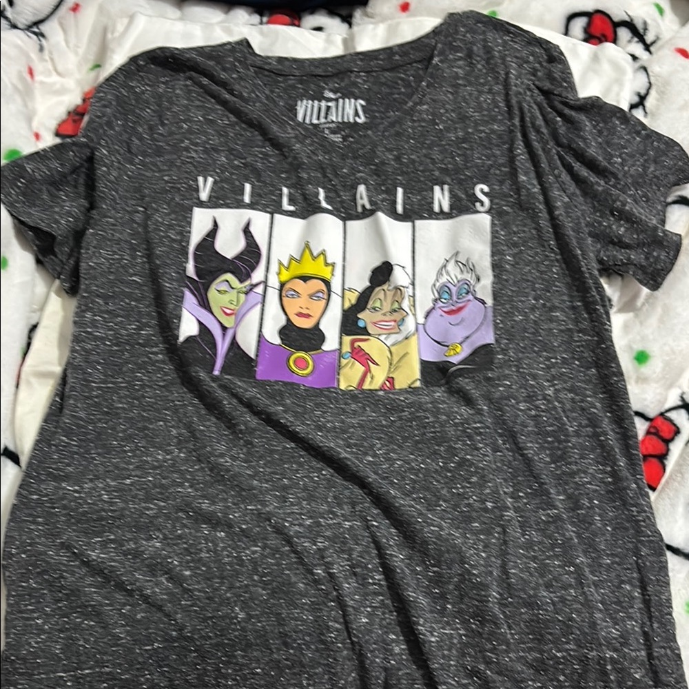 Gray Villains Graphic T-Shirt